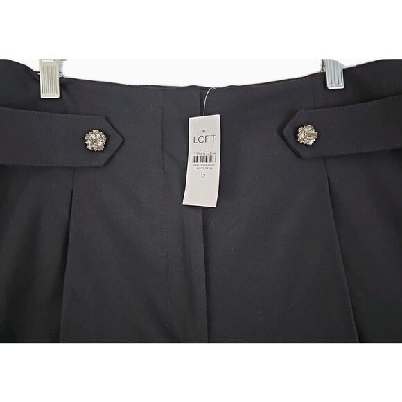 LOFT ~Woman Size 12~ Black "Curvy" Wide Leg Dress Party Evening Wear NWT. - Picture 14 of 14